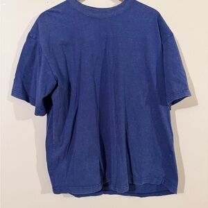 Men's Blue Acid Wash T-Shirt